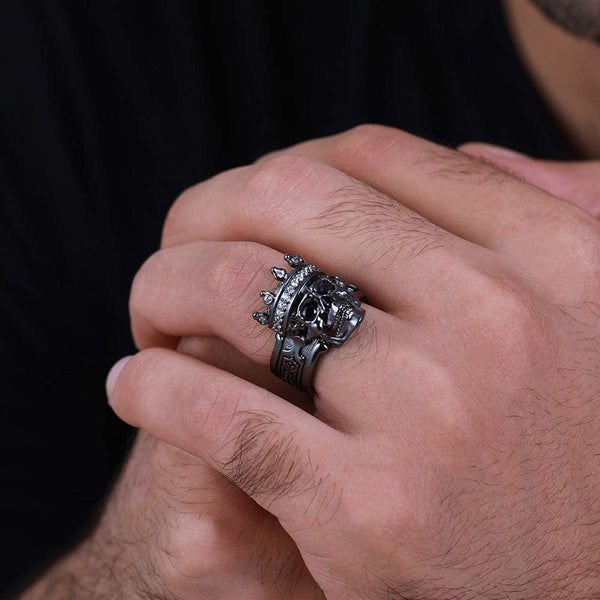 Skull King Ring For Men