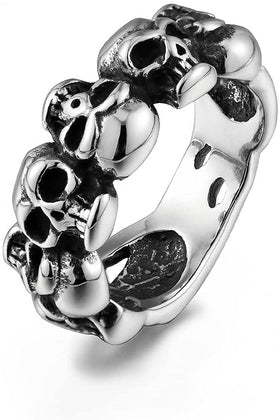 Skull Band Ring
