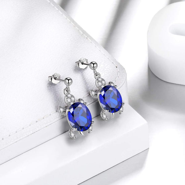 925 Sterling Silver Sea Turtle Earrings