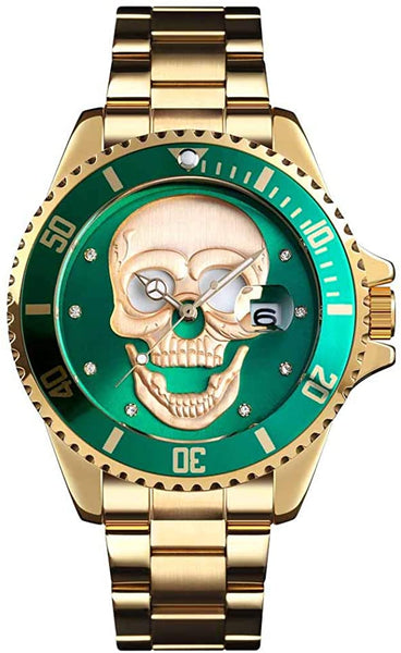 Men Skull Luminous Watch