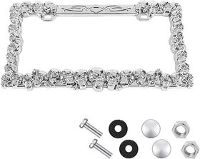 Skull License Plate Frame Holder, 6×12 Inches