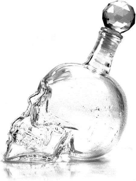 Skull Head Glass Bottle Decanter (350ml)