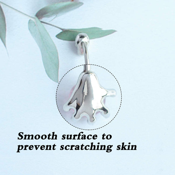 Surgical Steel Skull Navel Belly Button Ring