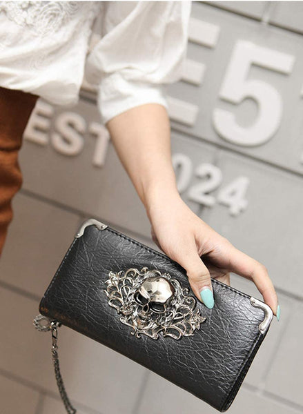 Skull Clutch Wallet