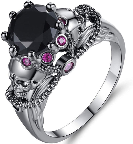 Retro Vintage Skull Gothic Statement Ring