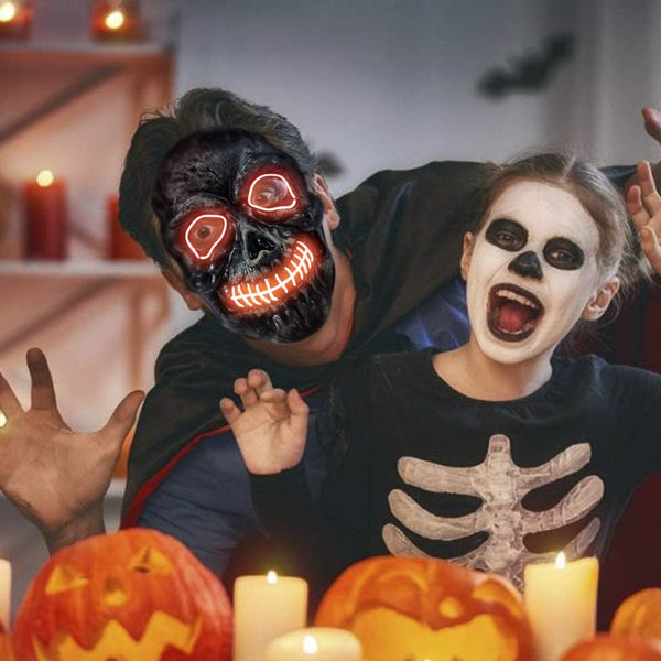 Skull LED Light Up Cosplay Mask