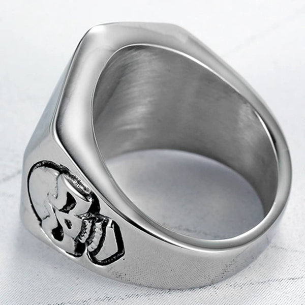 Gothic Skull Number Seven 7 Ring