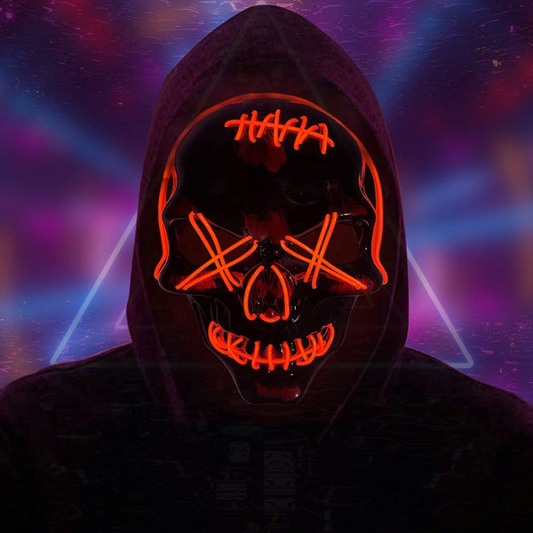 Skull Purge LED Light Up Mask