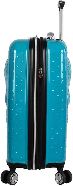 Sugar Skull 20 Inch Carry On - Expandable (ABS + PC) Hardside Luggage