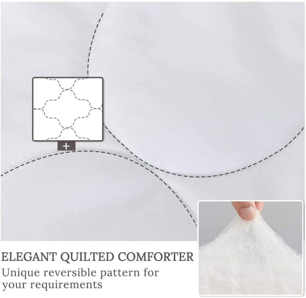 Skull Print Comforter 4 Piece Set