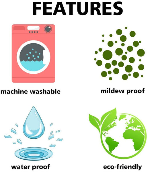 Skull Red Rose Floral Shower Curtain Set with Hooks, 72x72in