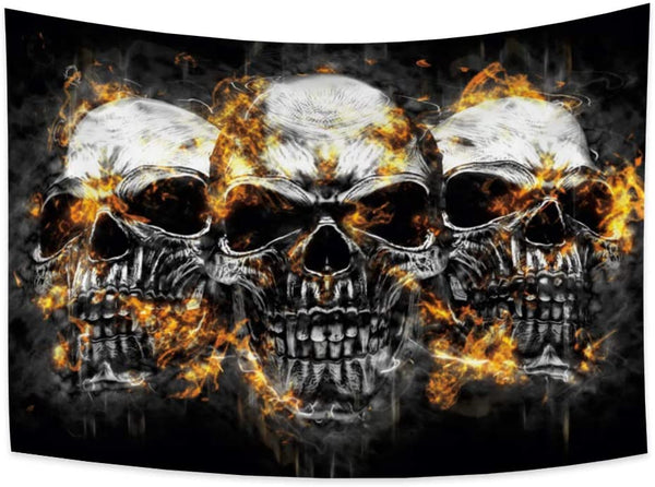 Skull Wall Tapestry Décor 70.9x63 inches