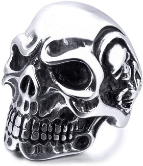 Men Skull Bone Ring