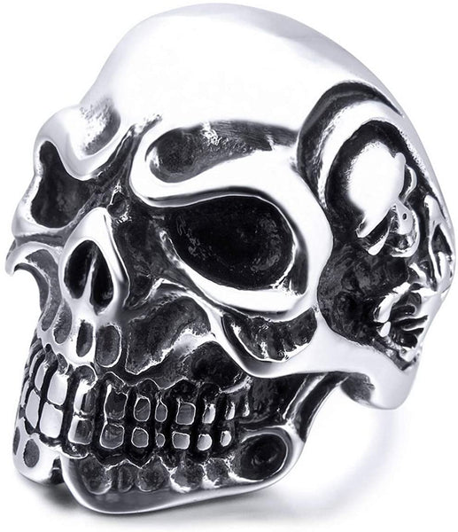Men Skull Bone Ring