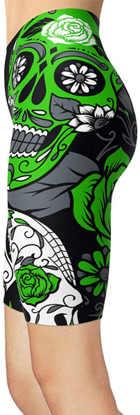 Women Sugar Skull Shorts Leggings
