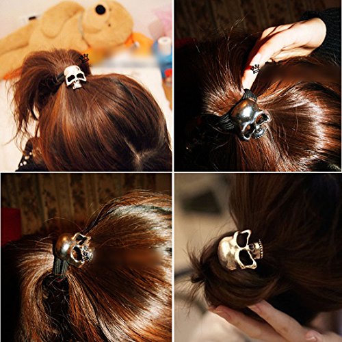 Skull Hair Ties 5 Pack