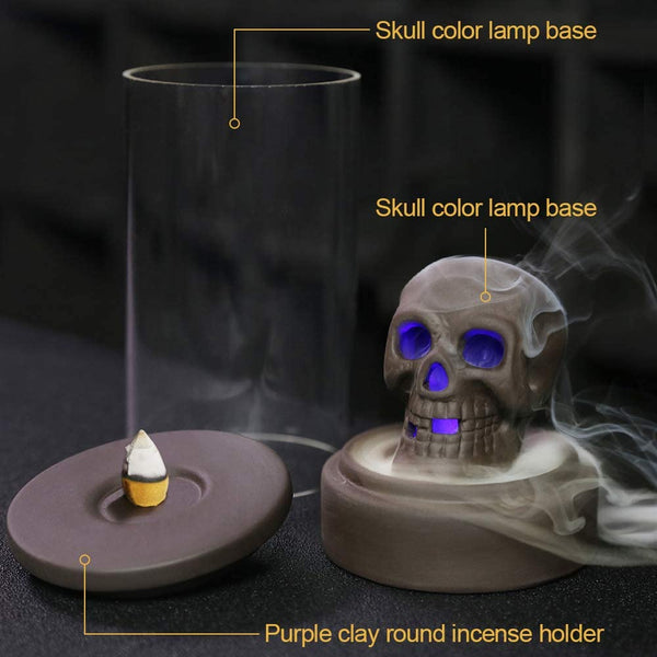 Waterfall Incense Burner Skull Incense Burner Decor