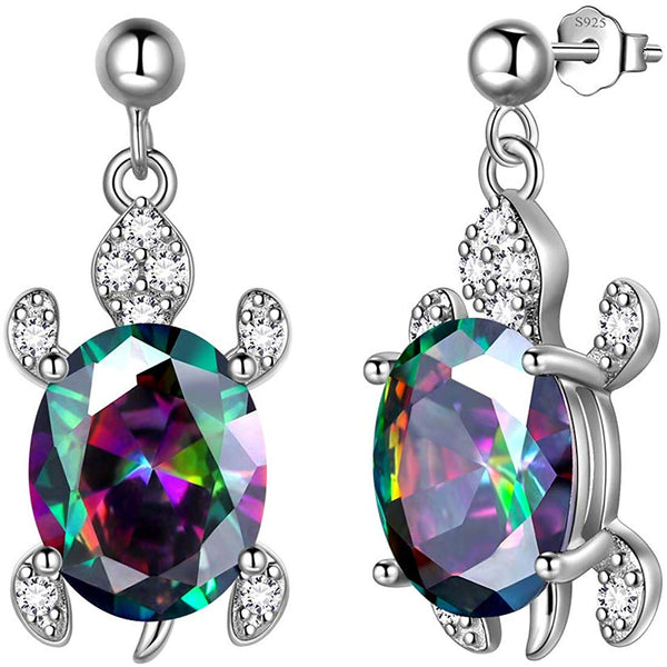 925 Sterling Silver Sea Turtle Earrings