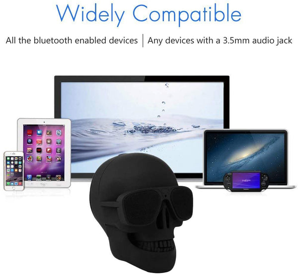 Skull Bluetooth Portable Speaker Built-in Mic