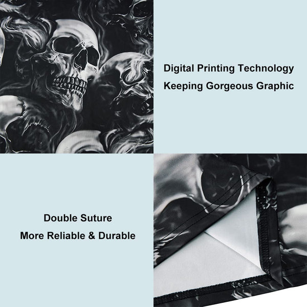 Skull Smoke Graphic Fashion T-Shirt