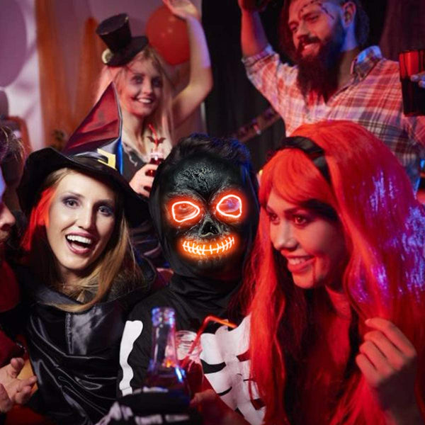Skull LED Light Up Cosplay Mask