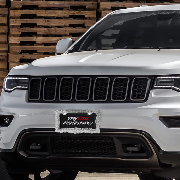 Skull License Plate Frame Holder, 6×12 Inches