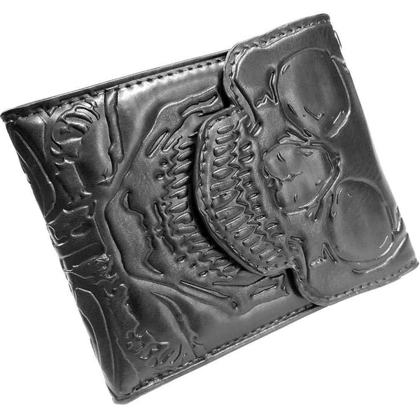 Men Skull Ribcage Bi Fold Wallet