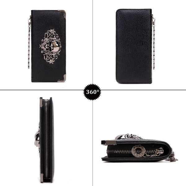 Skull Clutch Wallet