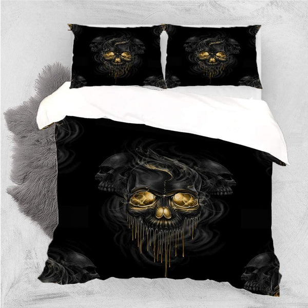 Melting Skull Duvet Cover Set