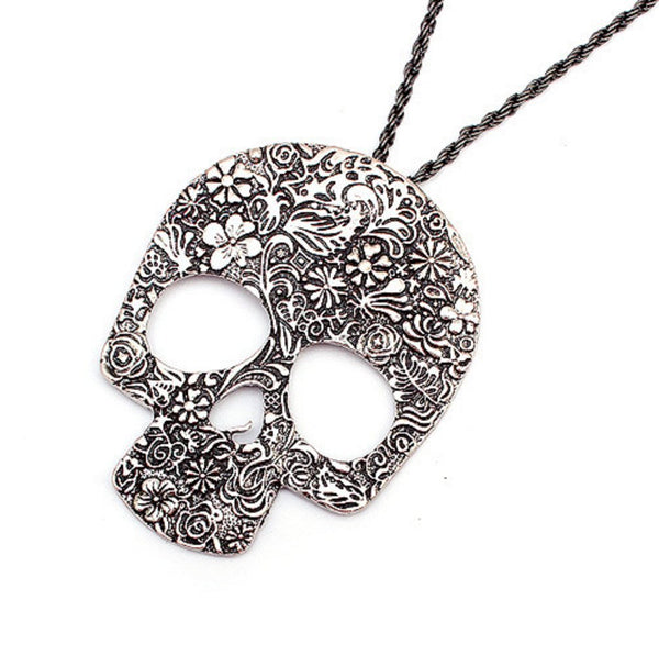 Skull Floral Necklace