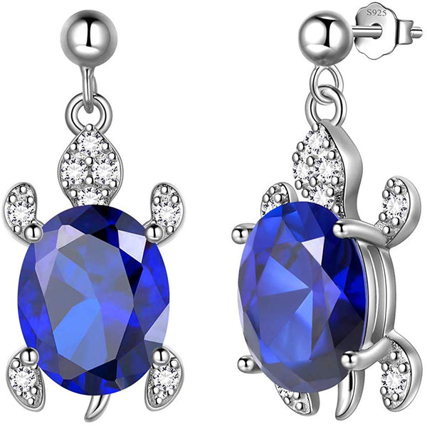 925 Sterling Silver Sea Turtle Earrings