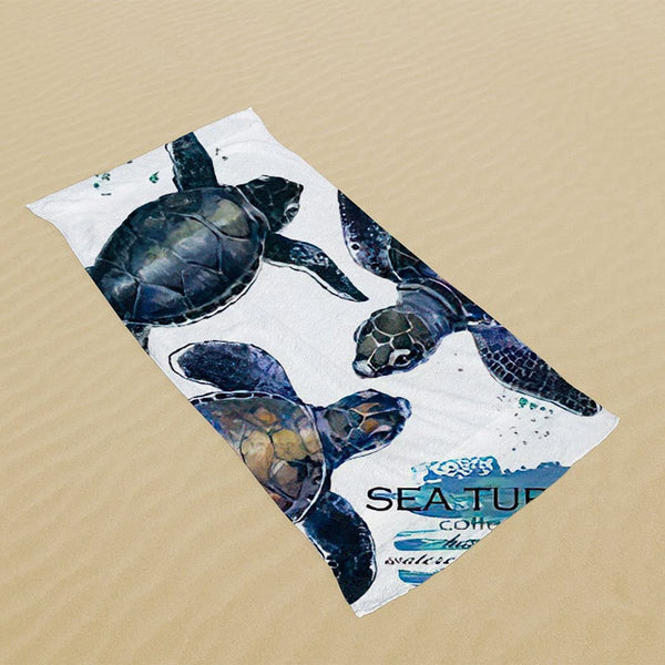 Sea Turtle Lightweight Soft Breathable Towel,27"x55"