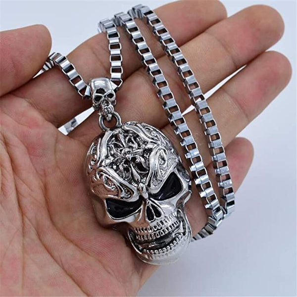 Stainless Steel Skull Necklace Pendant