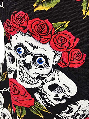 Retro Floral Skull Aprons