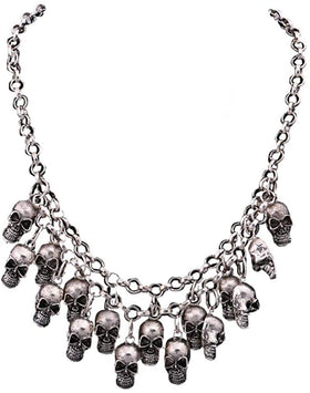 Layered Skull Gothic Necklace