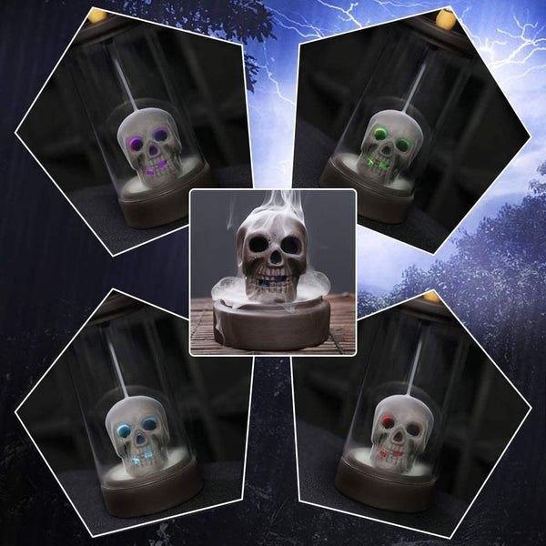 Waterfall Incense Burner Skull Incense Burner Decor