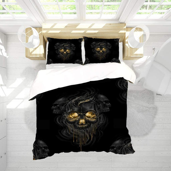 Melting Skull Duvet Cover Set