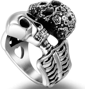 Gothic Skull Retro Vintage Death Statement Ring