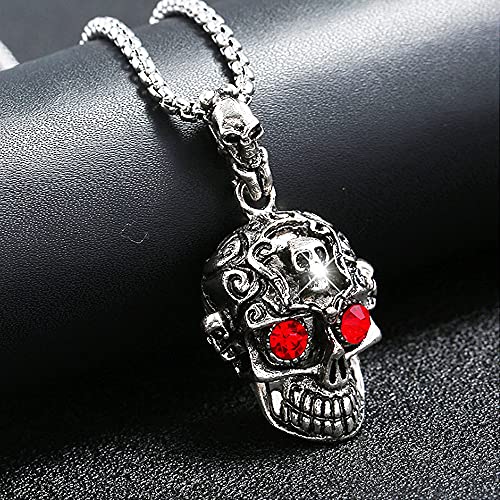 Skull Head Men Pendant Necklace
