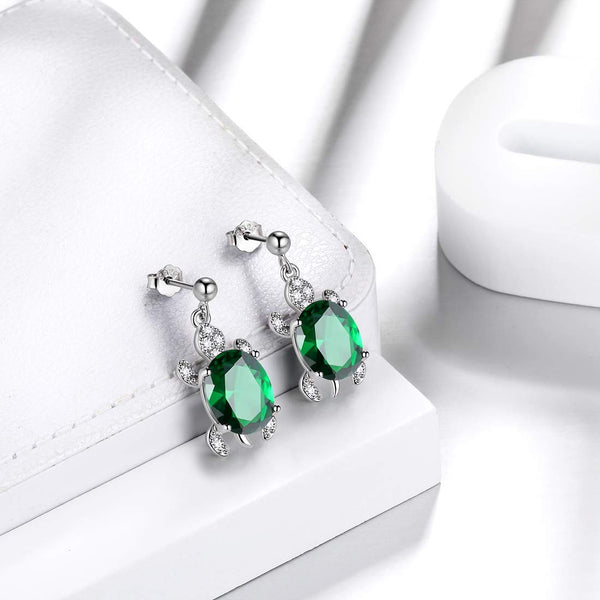 925 Sterling Silver Sea Turtle Earrings