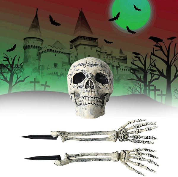 3 Pcs Skeleton Set Yard Lawn Décor
