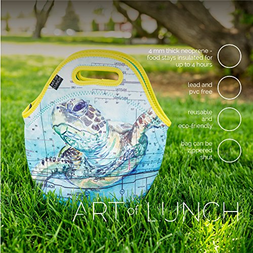 Sea Turtle Reusable Insulated Neoprene Lunch Bag