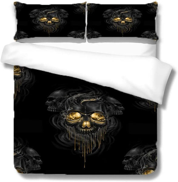 Melting Skull Duvet Cover Set