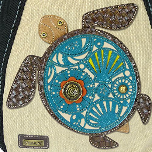 Sea Turtle Carryall Zip Tote Canvas Handbag