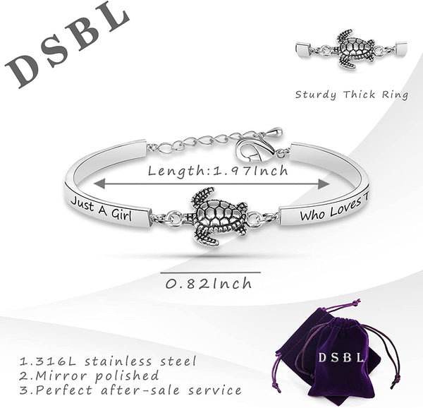 Sea Turtle Bracelet Turtle Lover Pendant Charm