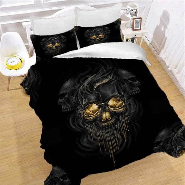 Melting Skull Duvet Cover Set