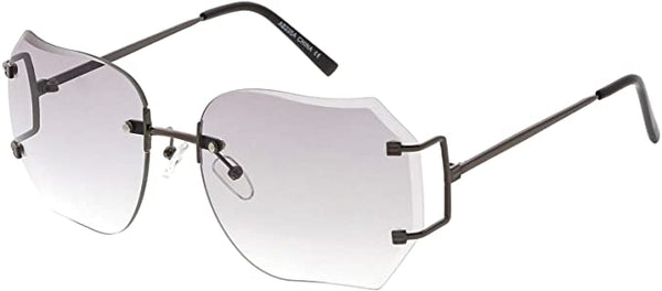 Secret Over-sized Rimless Sunglasses For Women
