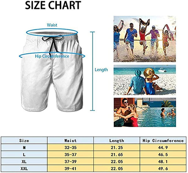 Men Skull Surfing Beach Board Shorts