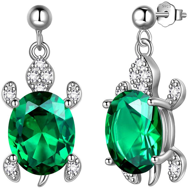 925 Sterling Silver Sea Turtle Earrings