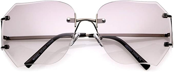 Secret Over-sized Rimless Sunglasses For Women